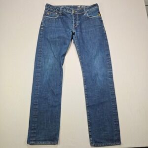 G Star Raw Denim Jeans G-Star GS01 embroidered Button‎ Fly Blue Men's Size 34x34